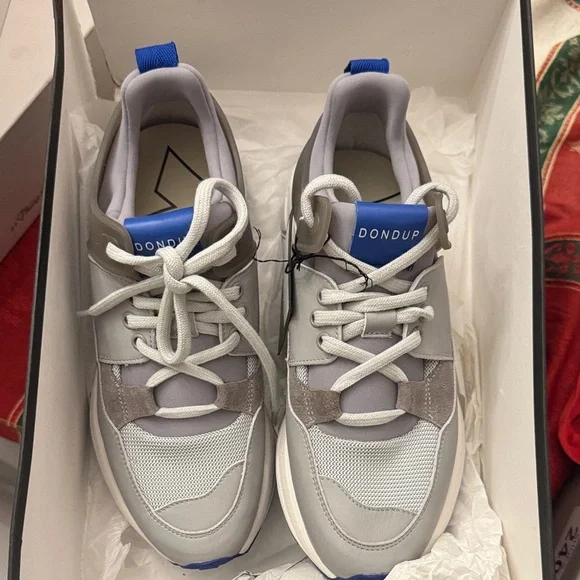 Dondup Gray and Blue Athletic Shoes - Picture 3 of 9